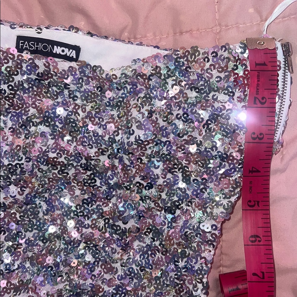 SILVER MINI DRESS - Picture 5 of 6